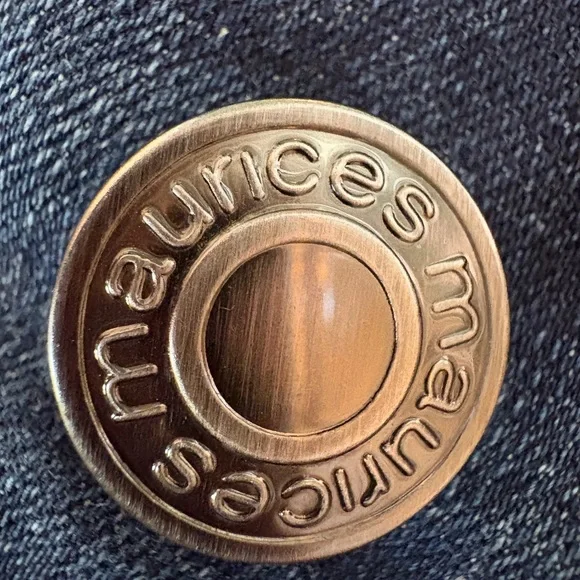 m jeans by Maurice NWOT mid -rise Distressed Skinny Jeans in Dark Blue. - Picture 5 of 8